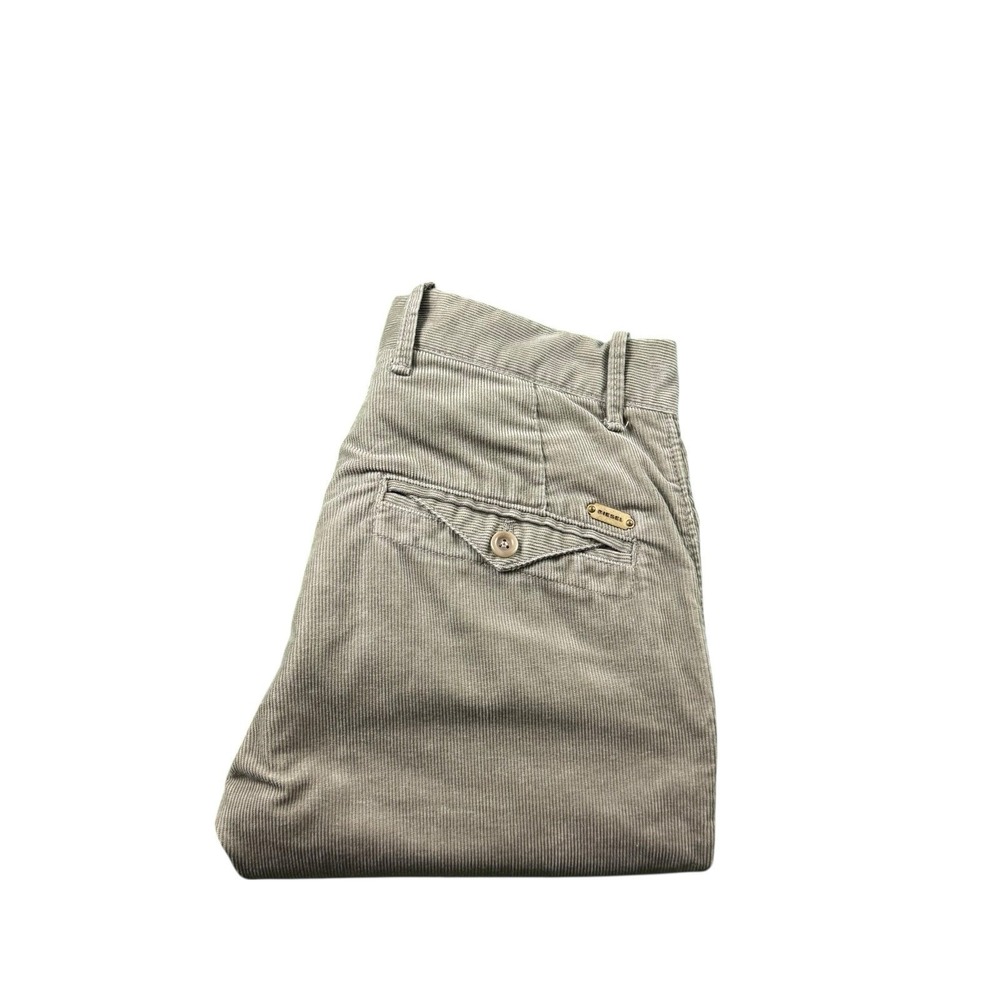 Diesel Gray Heavy Corduroy Button Fly Men's‎ Trouser Size 26x27